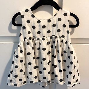Soft linen polka dot dress / top